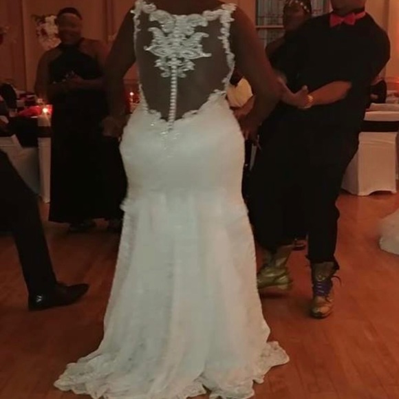 Allure Bridals Dresses & Skirts - Ivory and lace wedding gown!!!! ONLY WORN ONCE!!!!